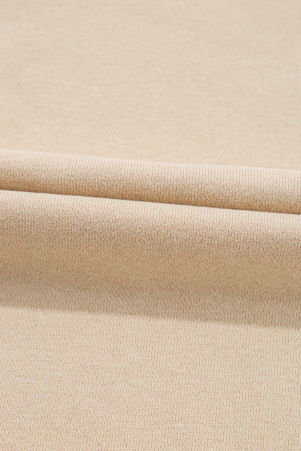 Apricot Colorful Striped Long Sleeve Pullover and Shorts Set Shewin