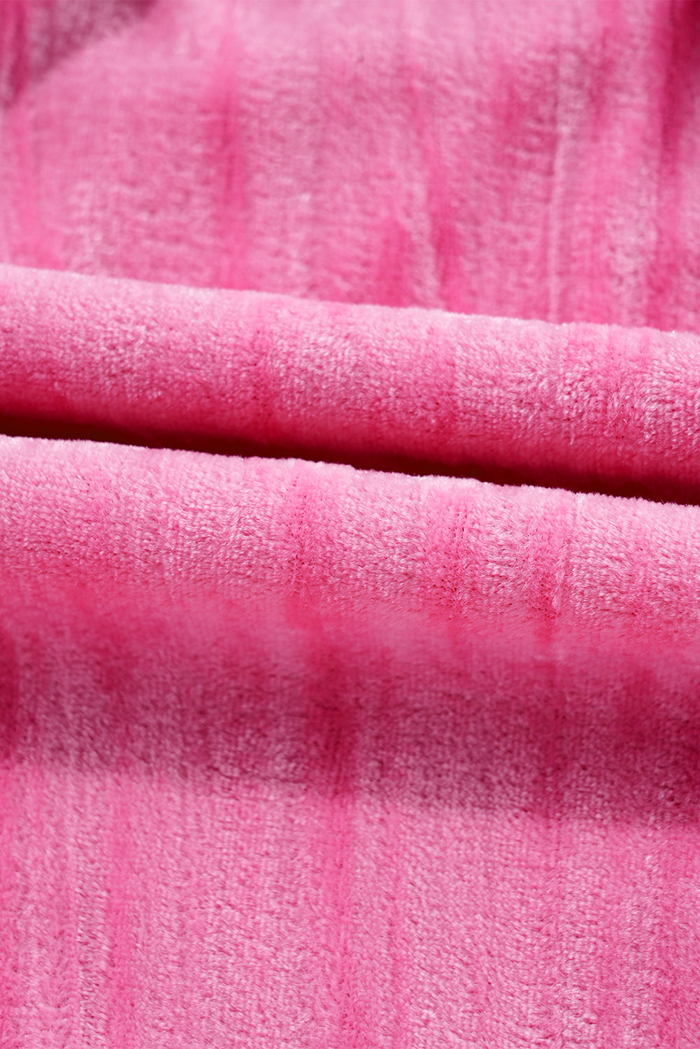 Strawberry Pink Flounce Sleeve Tiered Ruffled Velvet Mini Dress Shewin