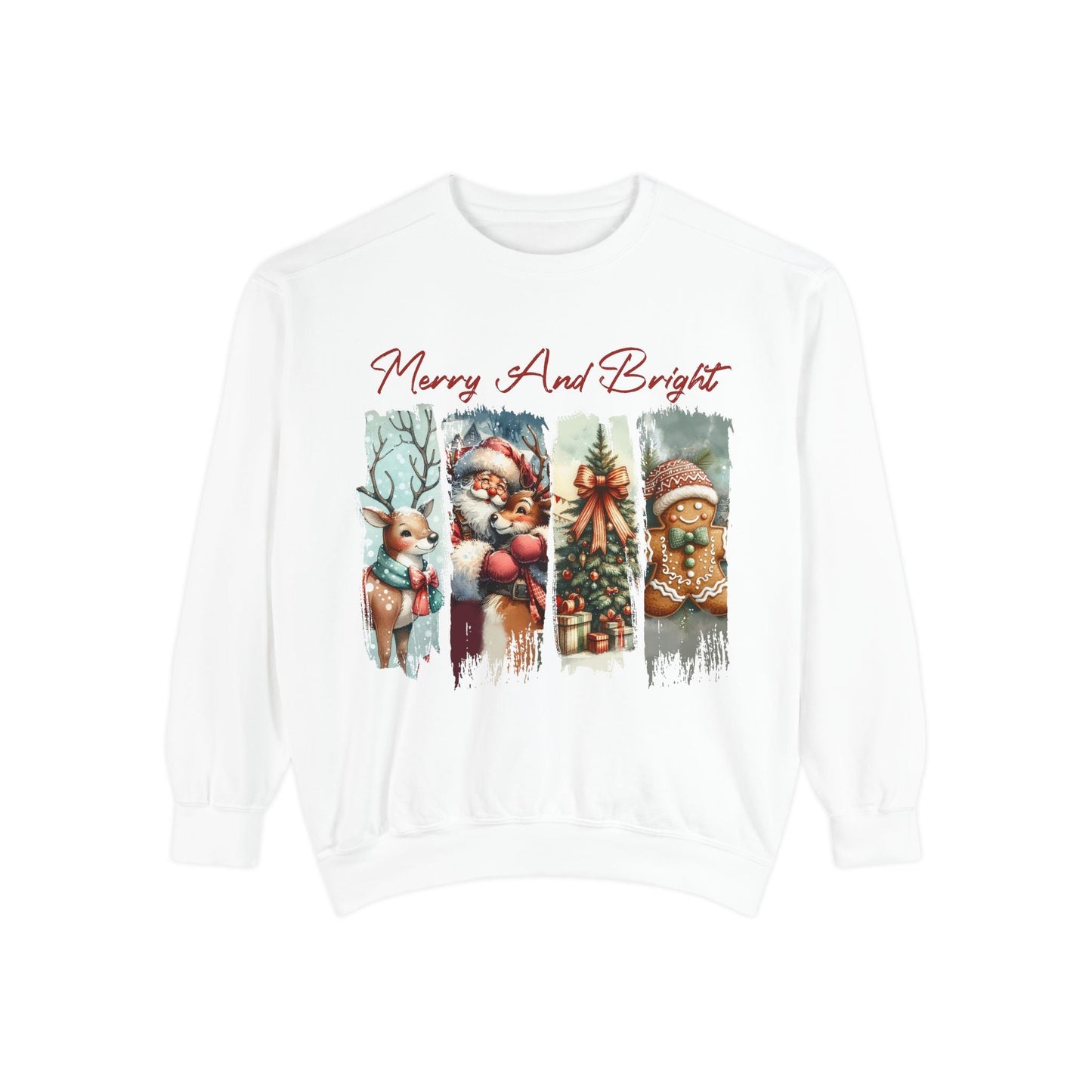 Merry and Bright Sweatshirt Printify