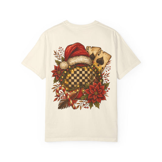 Holiday Checkered Spades Tee Printify