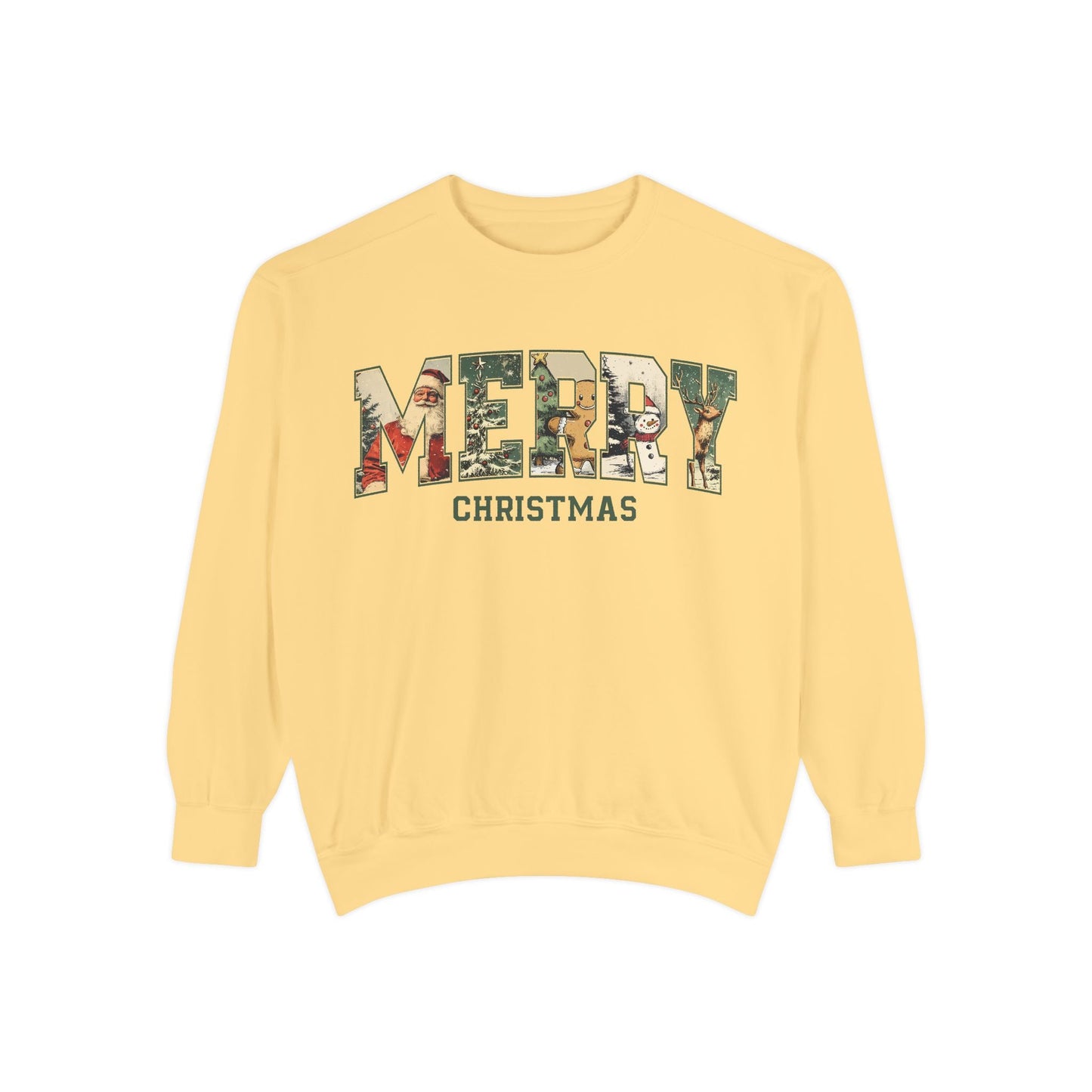 Merry Christmas Vintage Sweatshirt Printify
