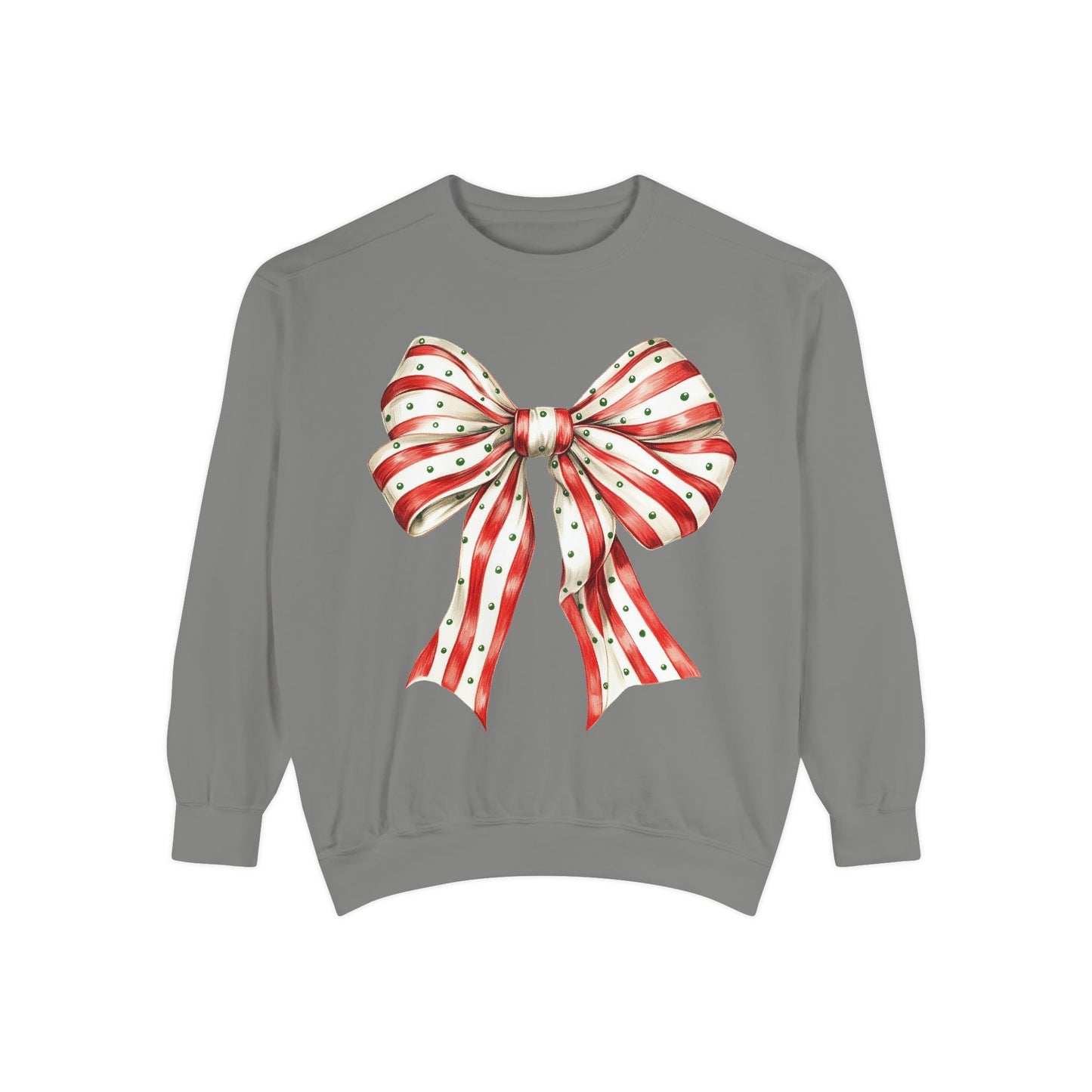 Festive Bow Sweatshirt Printify