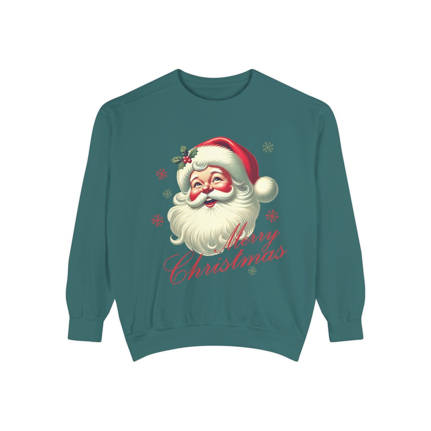 Vintage Merry Christmas Santa Sweatshirt Printify