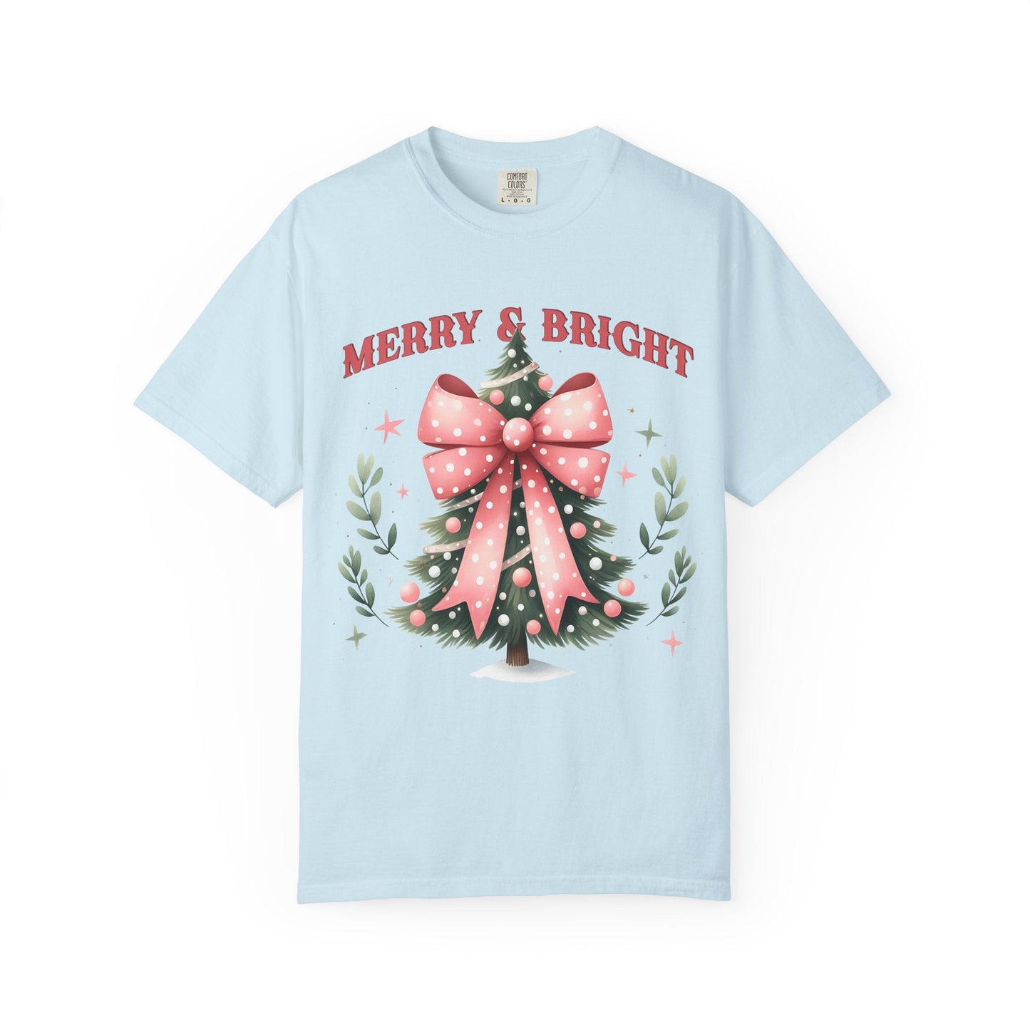 Merry & Bright Christmas Tee Printify