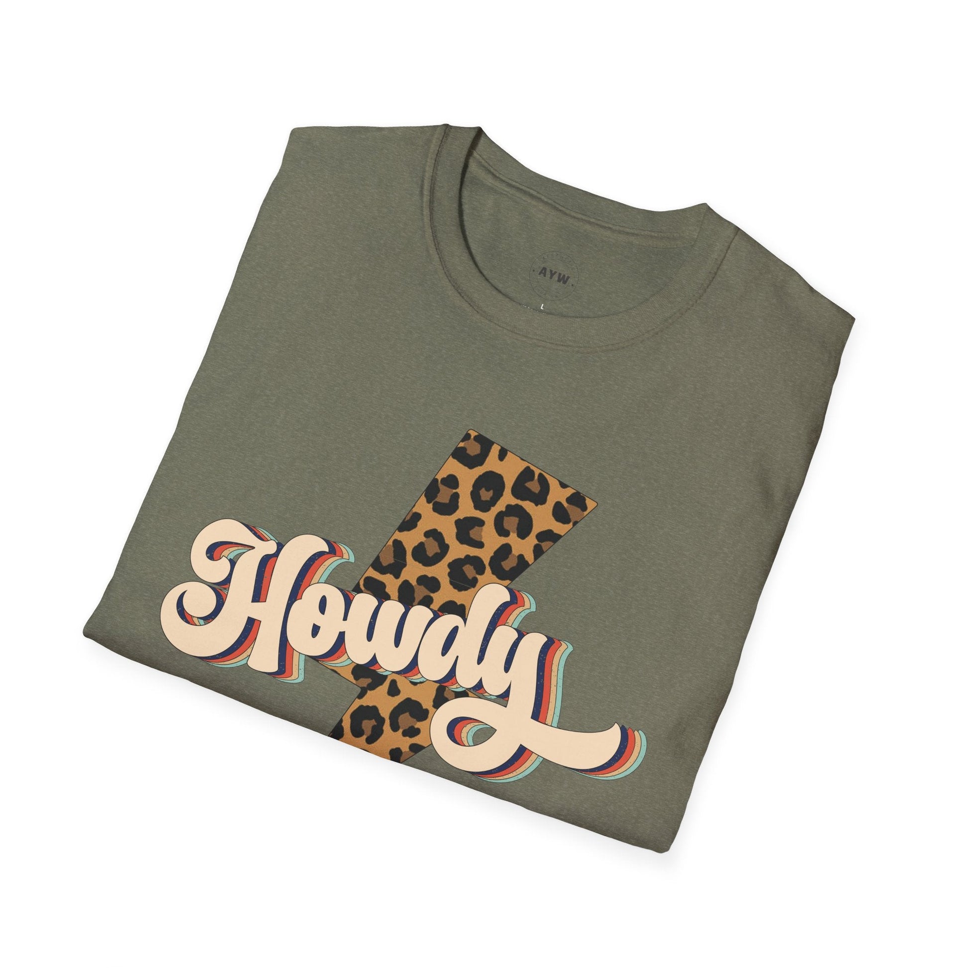 Howdy Retro Front Print Printify
