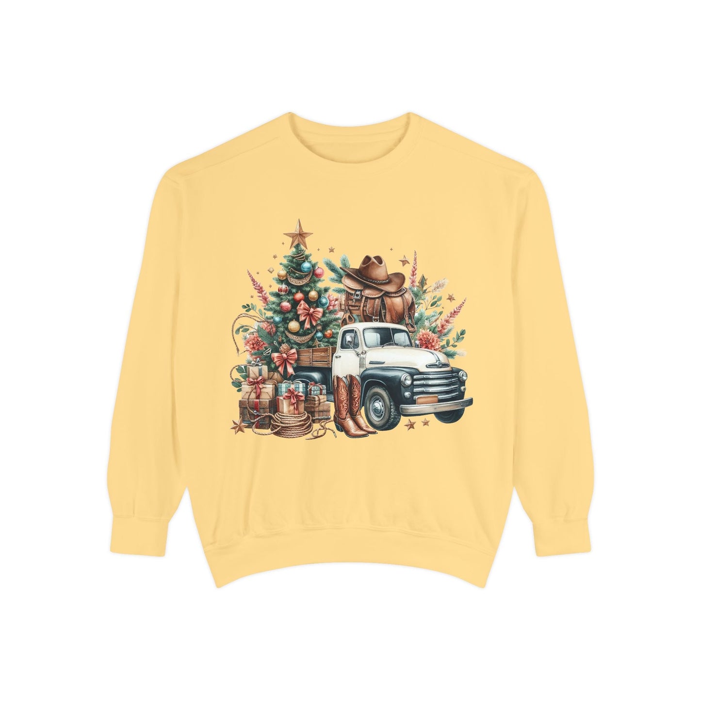 Vintage Western Christmas Sweatshirt Printify