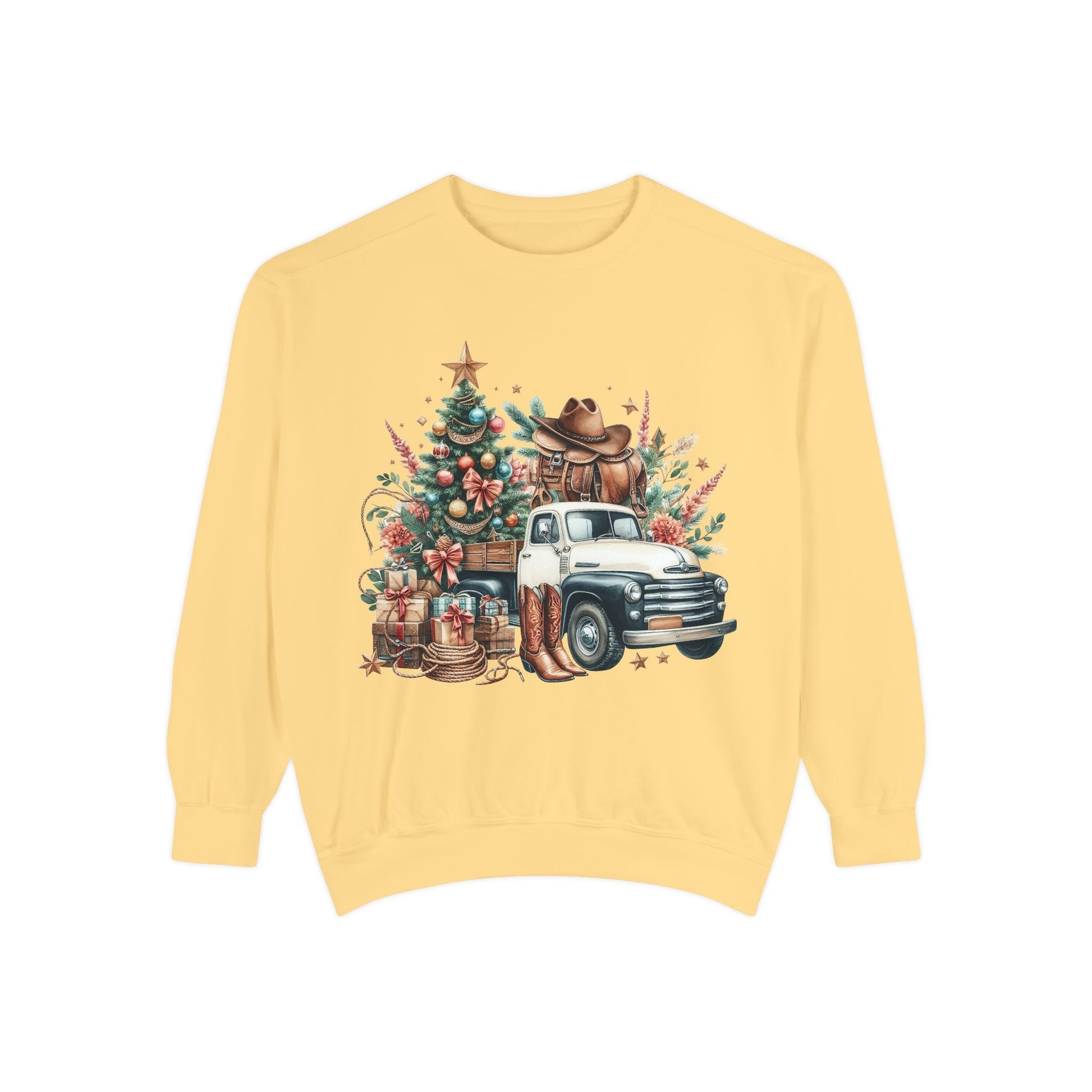 Vintage Western Christmas Sweatshirt Printify