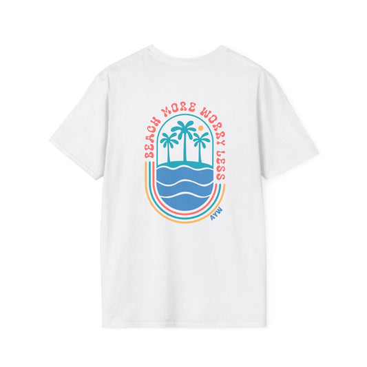 Beach More Worry Less Tee Printify