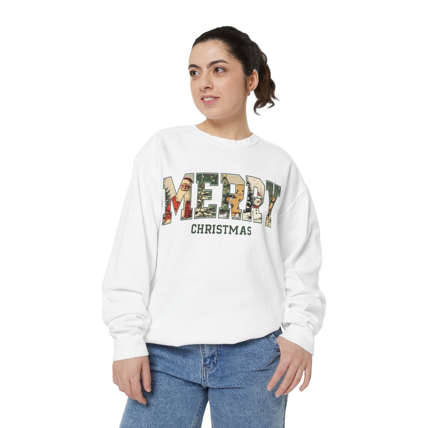 Merry Christmas Vintage Sweatshirt Printify