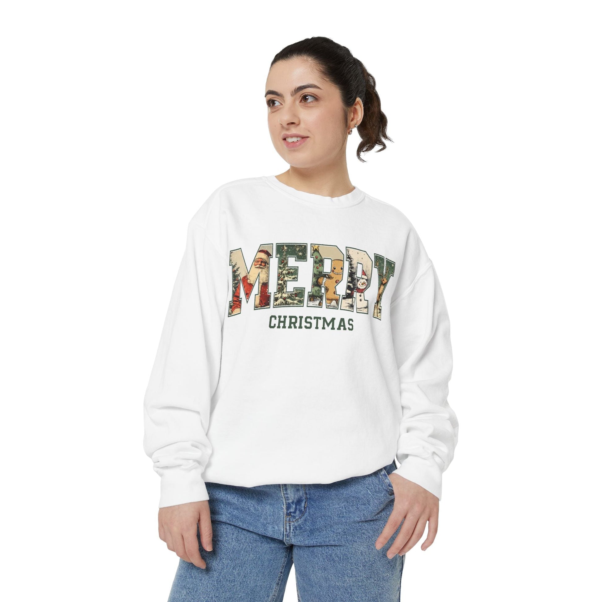 Merry Christmas Vintage Sweatshirt Printify