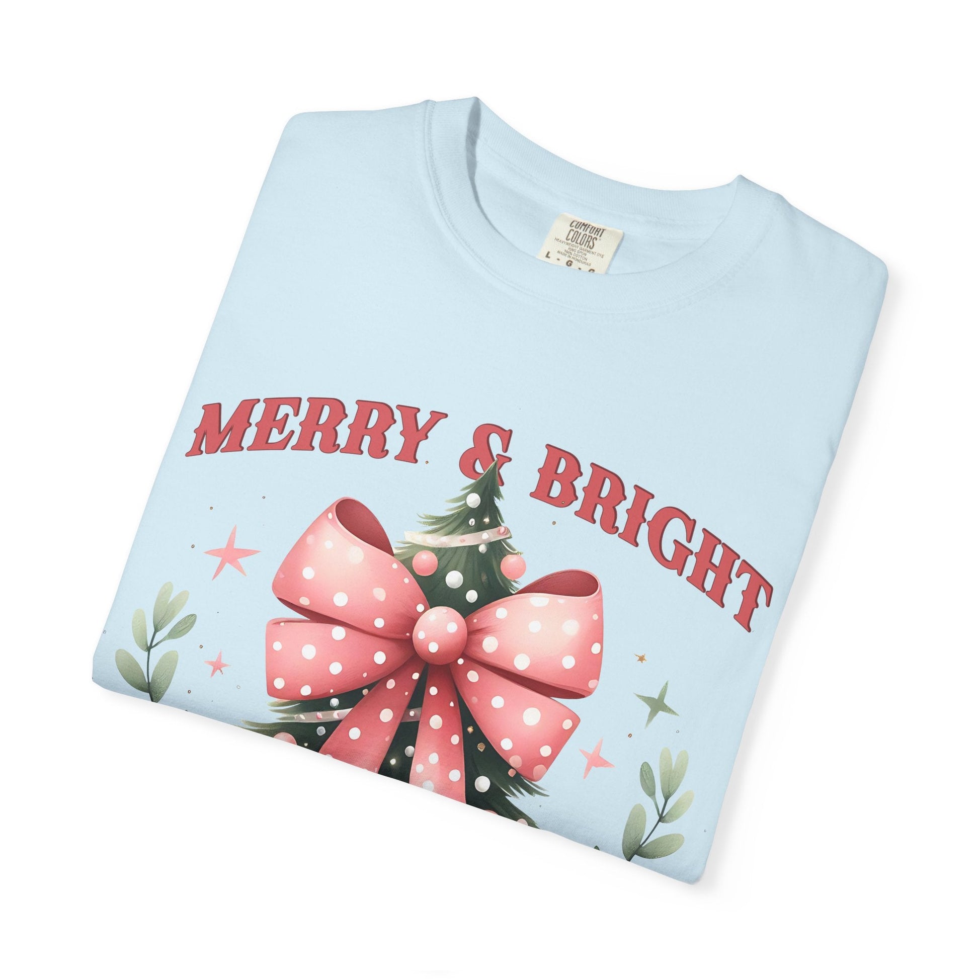 Merry & Bright Christmas Tee Printify