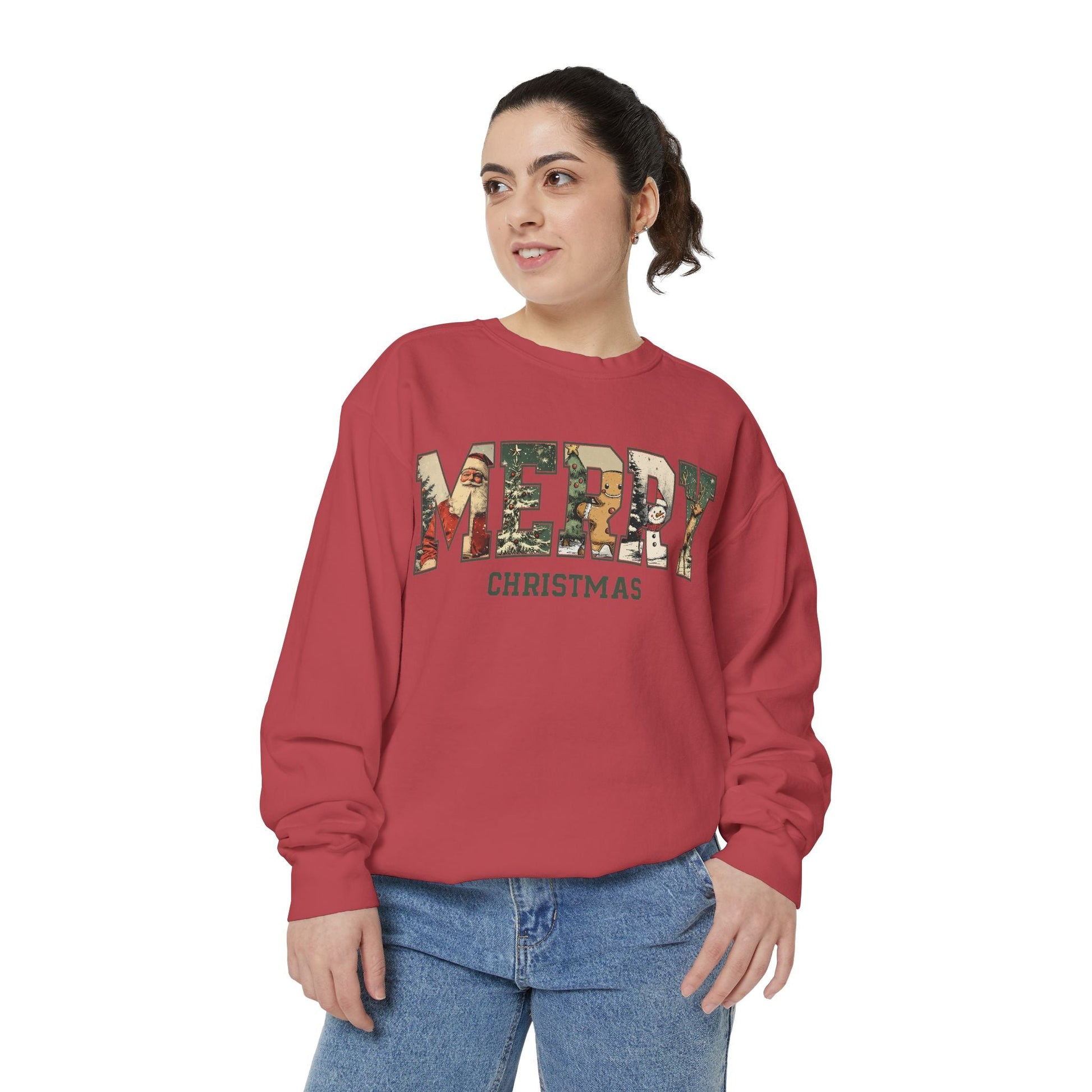 Merry Christmas Vintage Sweatshirt Printify