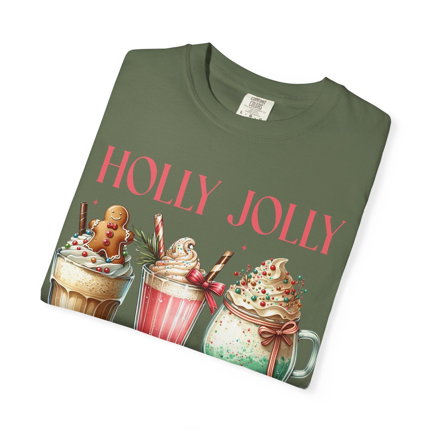 Holly Jolly Christmas Coffee Tee Printify