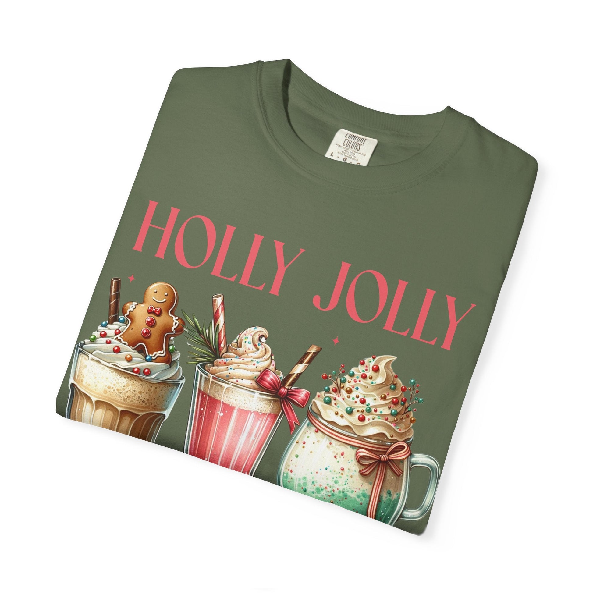 Holly Jolly Christmas Coffee Tee Printify