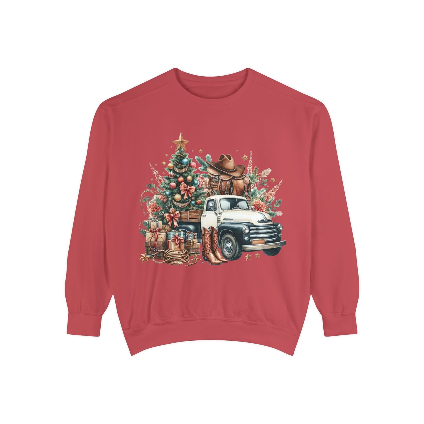 Vintage Western Christmas Sweatshirt Printify
