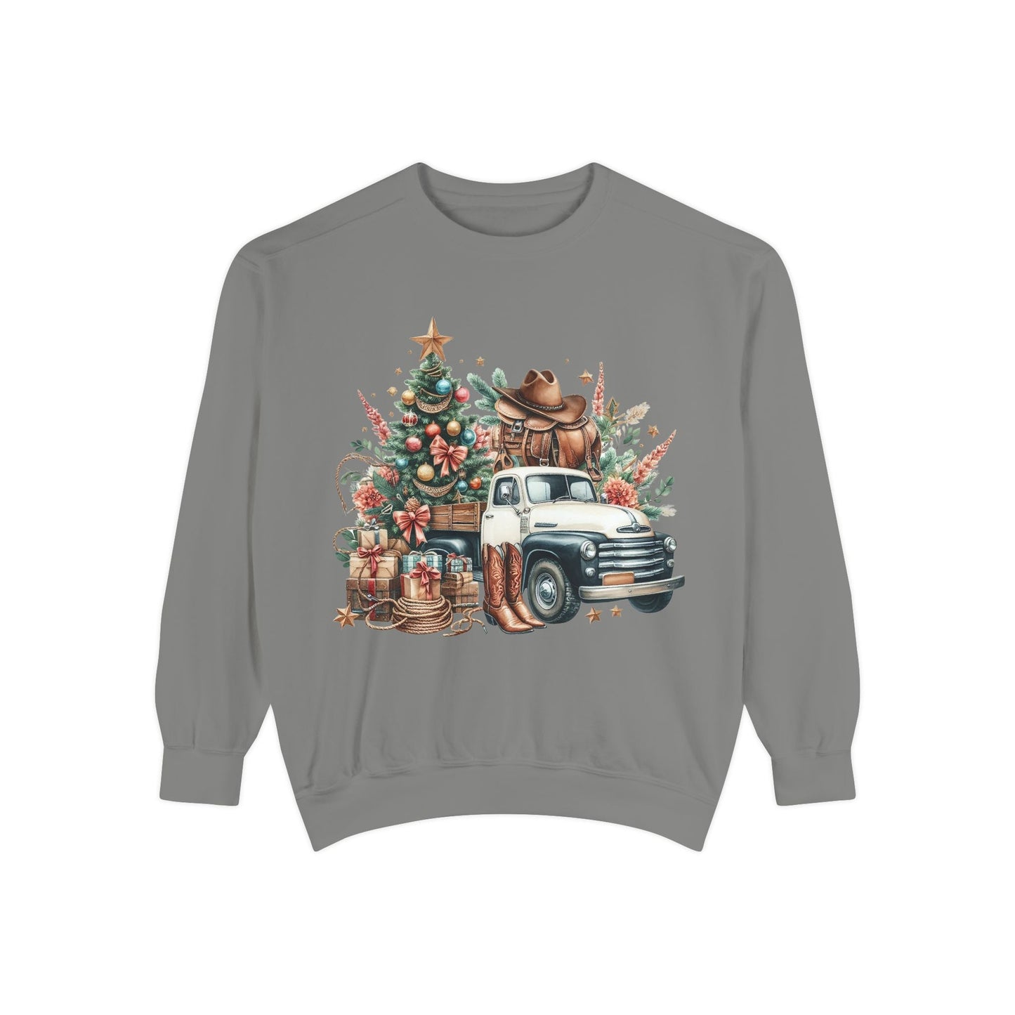 Vintage Western Christmas Sweatshirt Printify