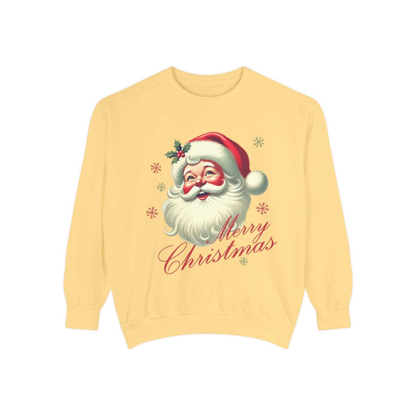 Vintage Merry Christmas Santa Sweatshirt Printify