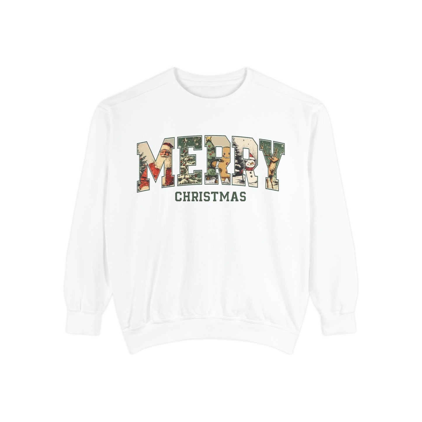 Merry Christmas Vintage Sweatshirt Printify