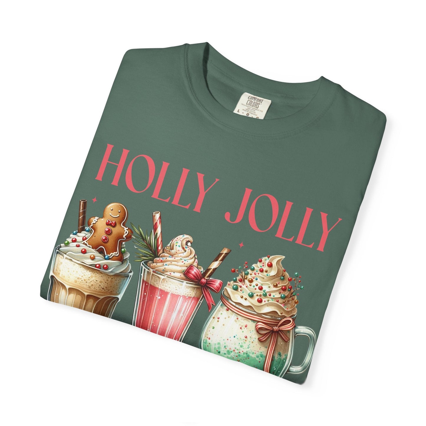 Holly Jolly Christmas Coffee Tee Printify