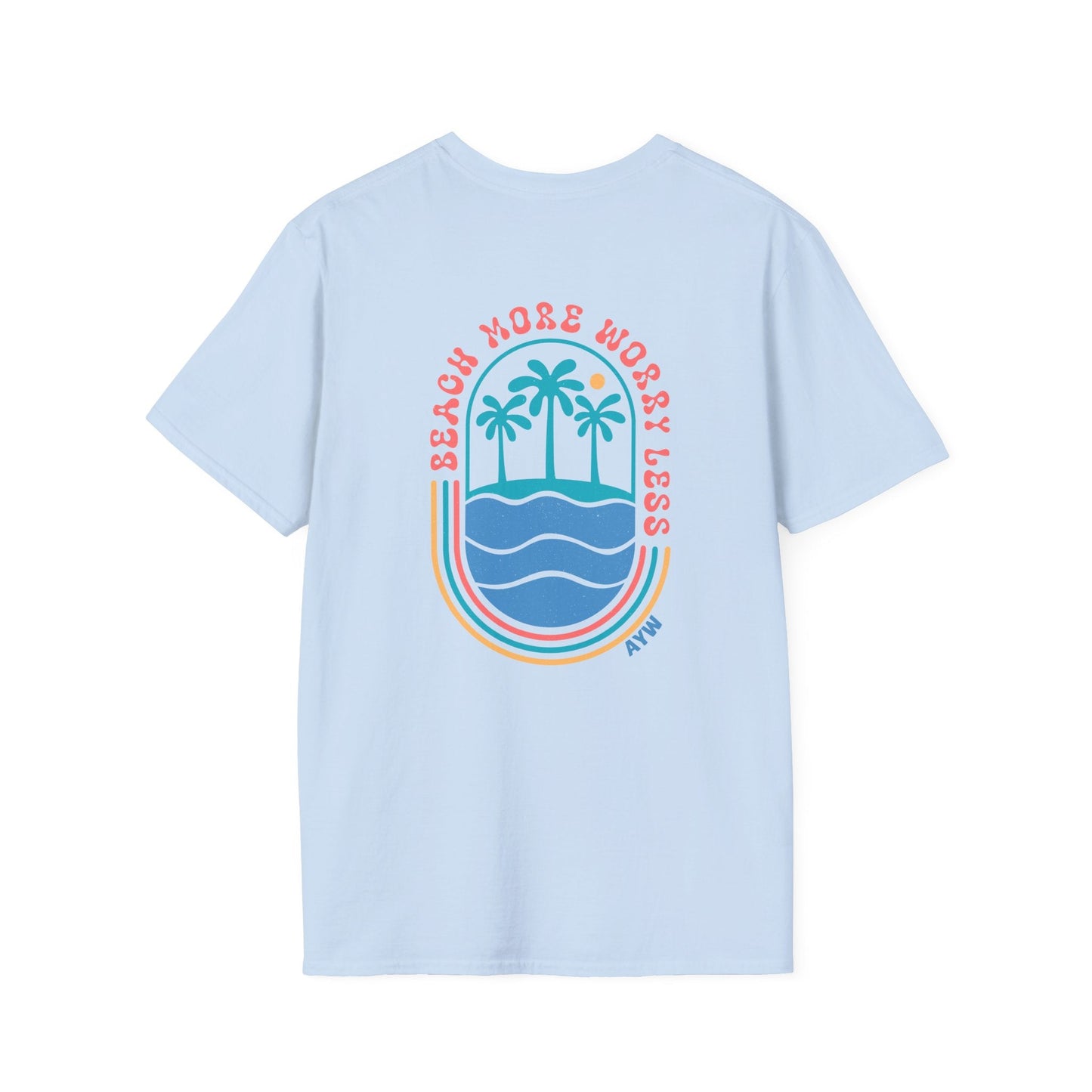Beach More Worry Less Tee Printify
