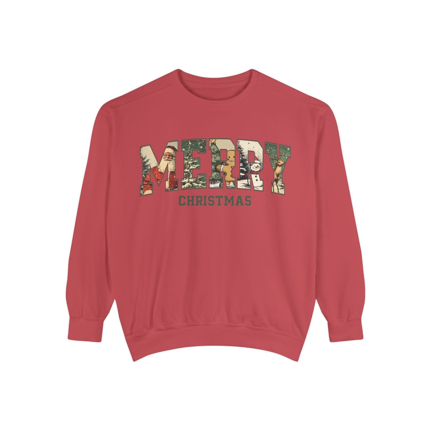 Merry Christmas Vintage Sweatshirt Printify