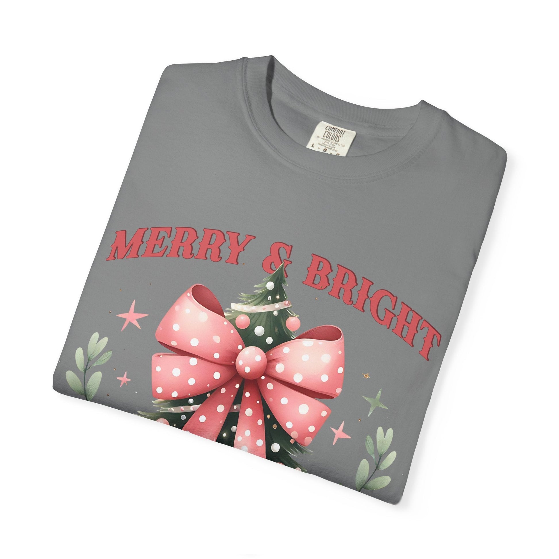 Merry & Bright Christmas Tee Printify