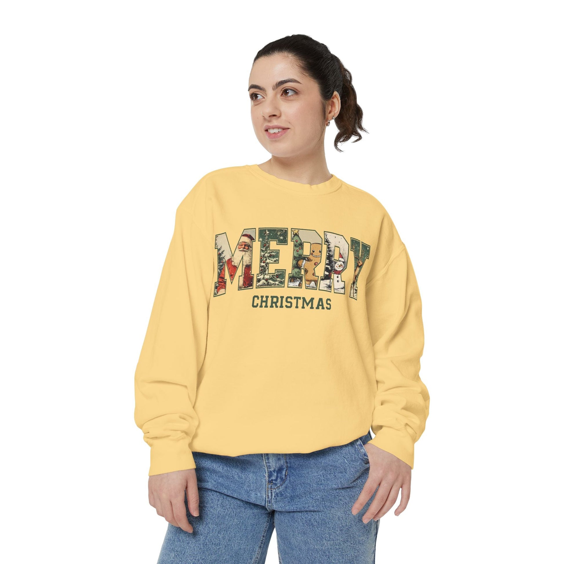 Merry Christmas Vintage Sweatshirt Printify