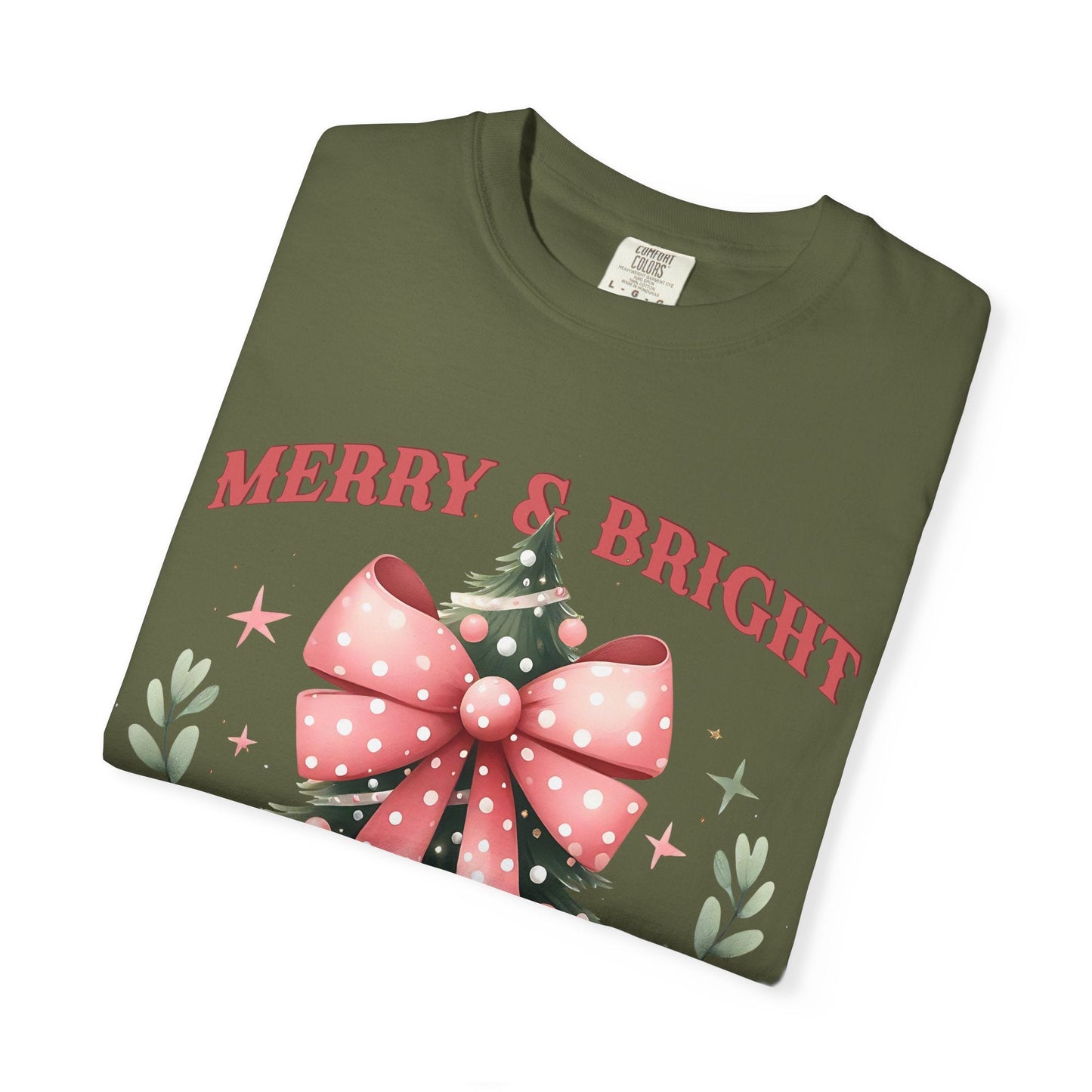 Merry & Bright Christmas Tee Printify