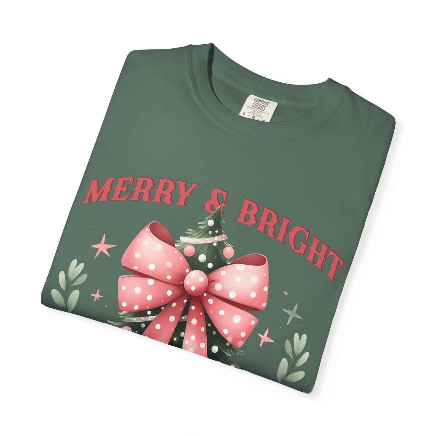 Merry & Bright Christmas Tee Printify