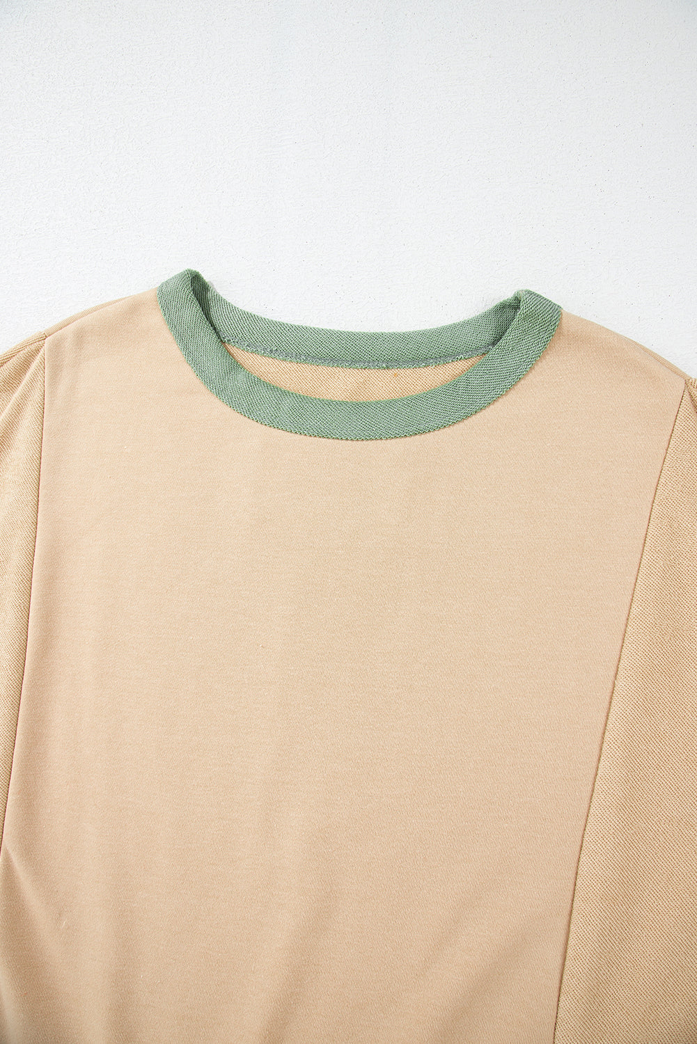 Parchment Star Patchwork Exposed Seam Oversized Sweatshirt Shewin