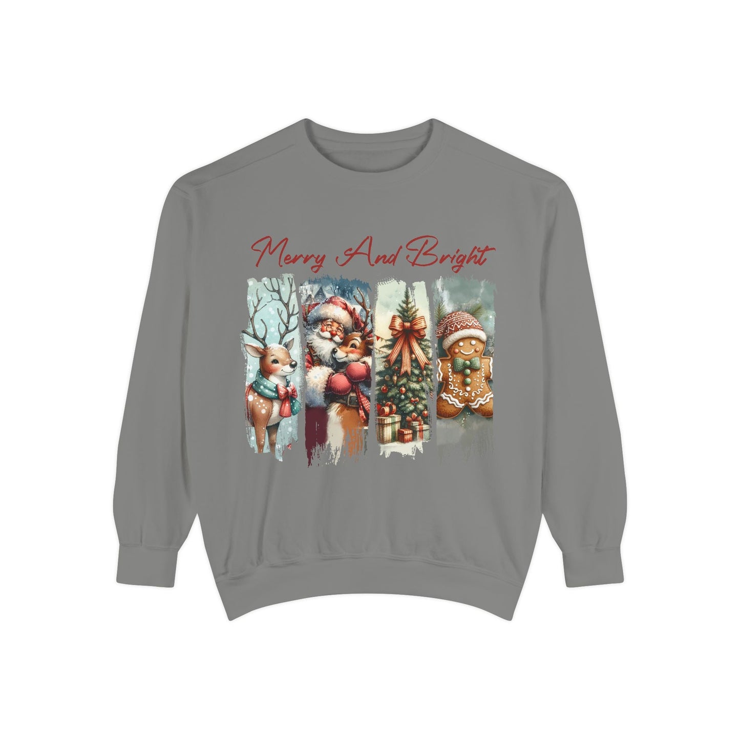 Merry and Bright Sweatshirt Printify