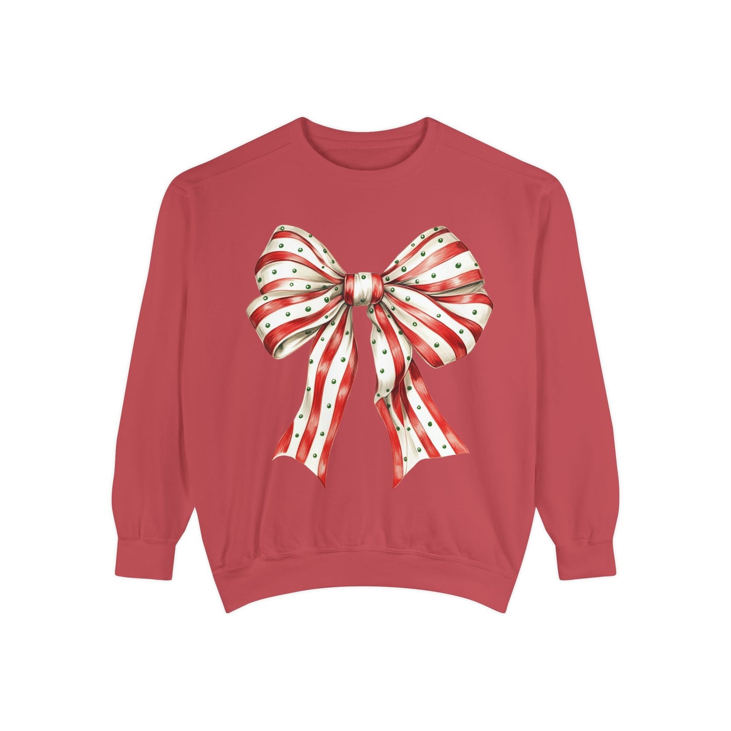 Festive Bow Sweatshirt Printify