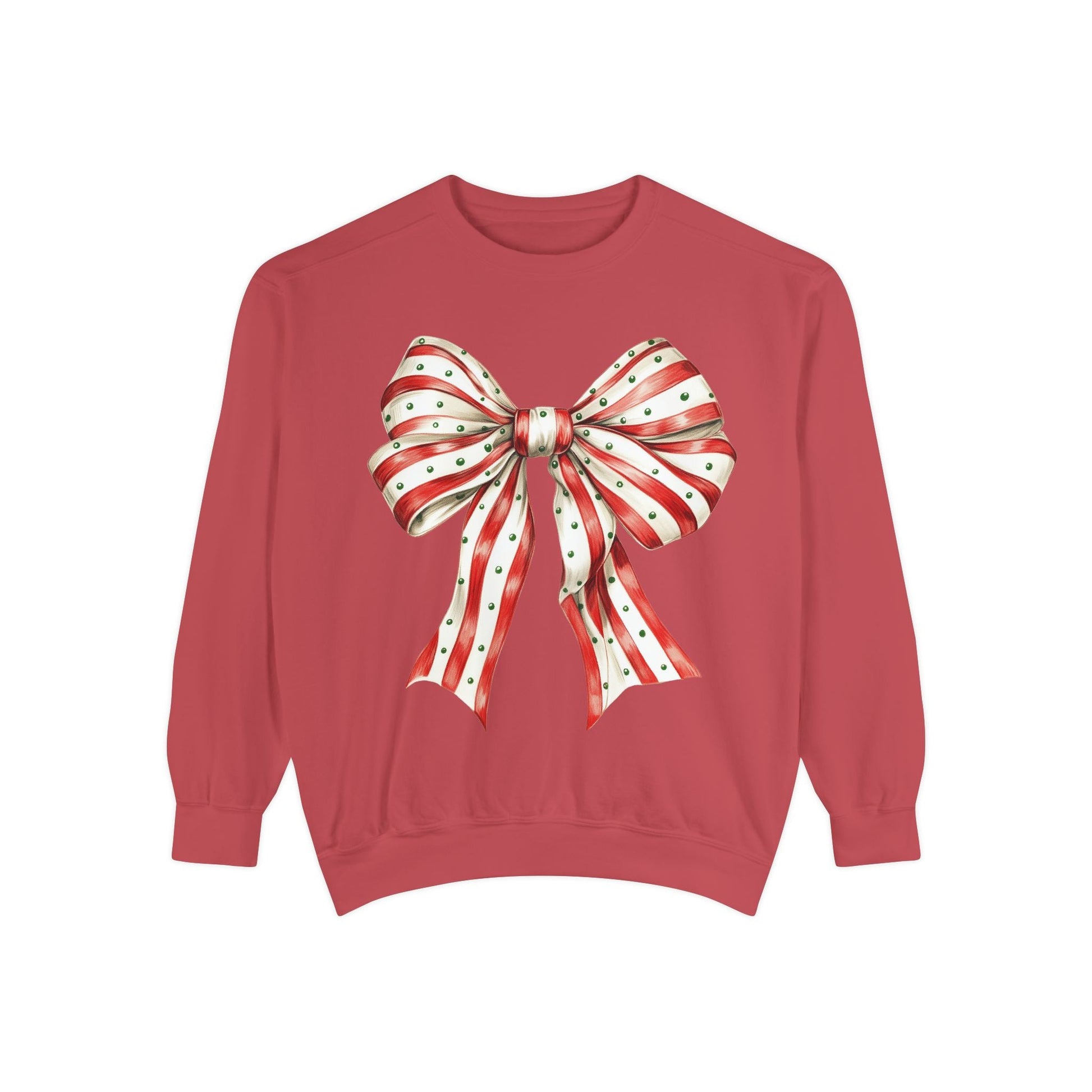Festive Bow Sweatshirt Printify