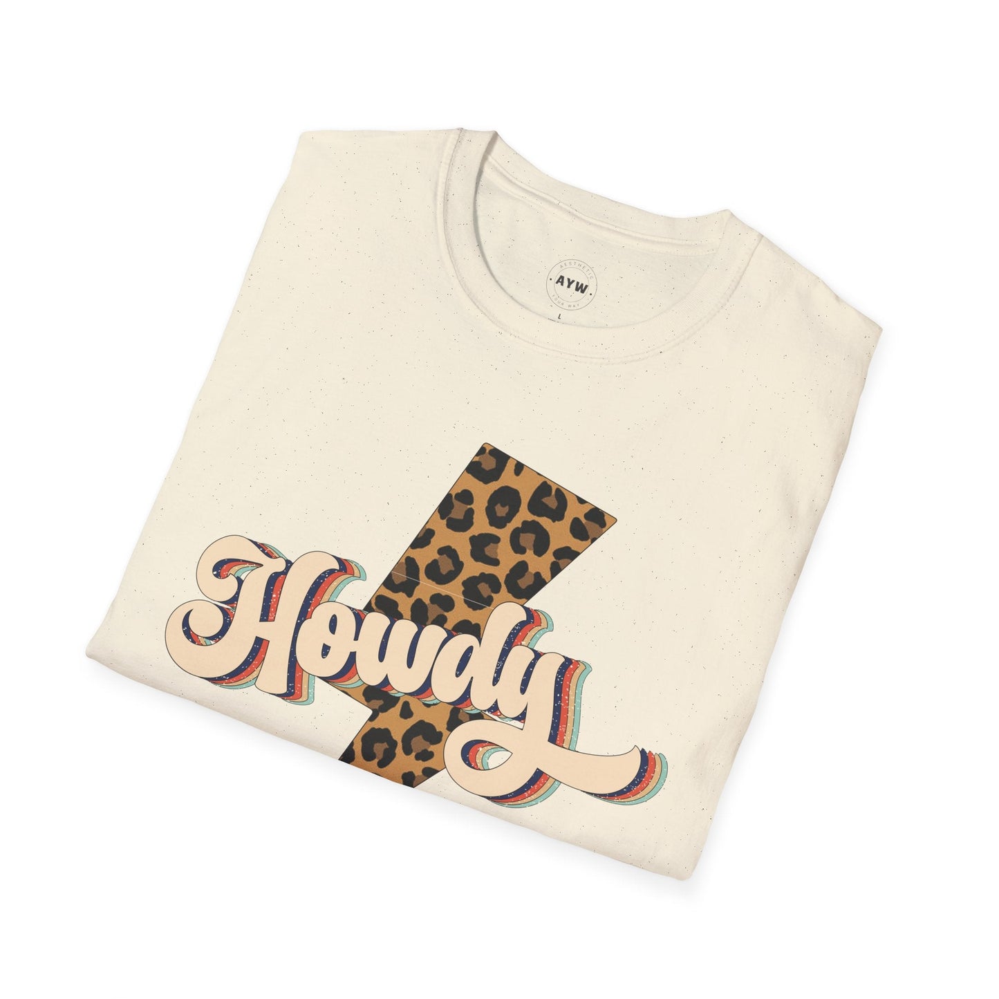 Howdy Retro Front Print Printify
