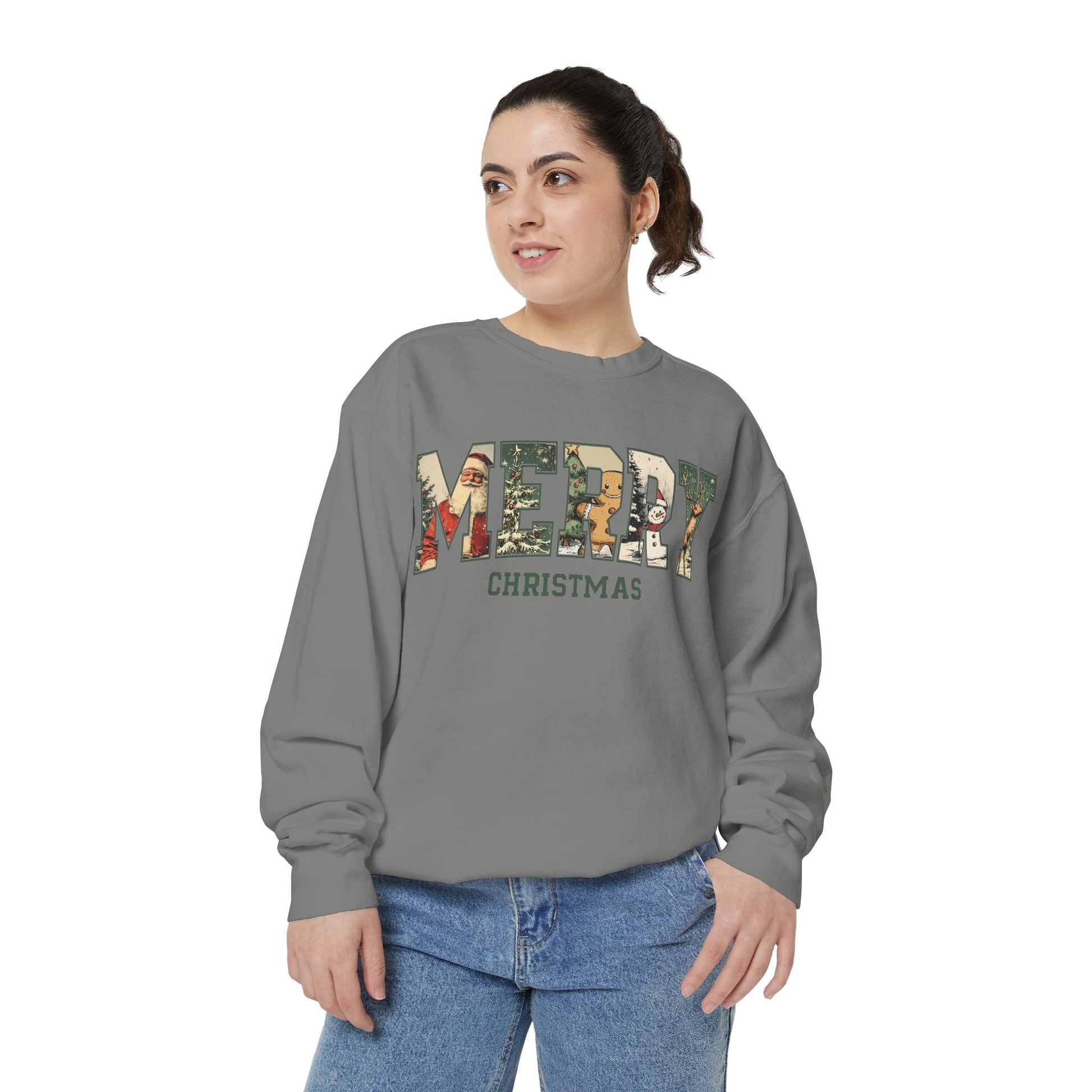 Merry Christmas Vintage Sweatshirt Printify