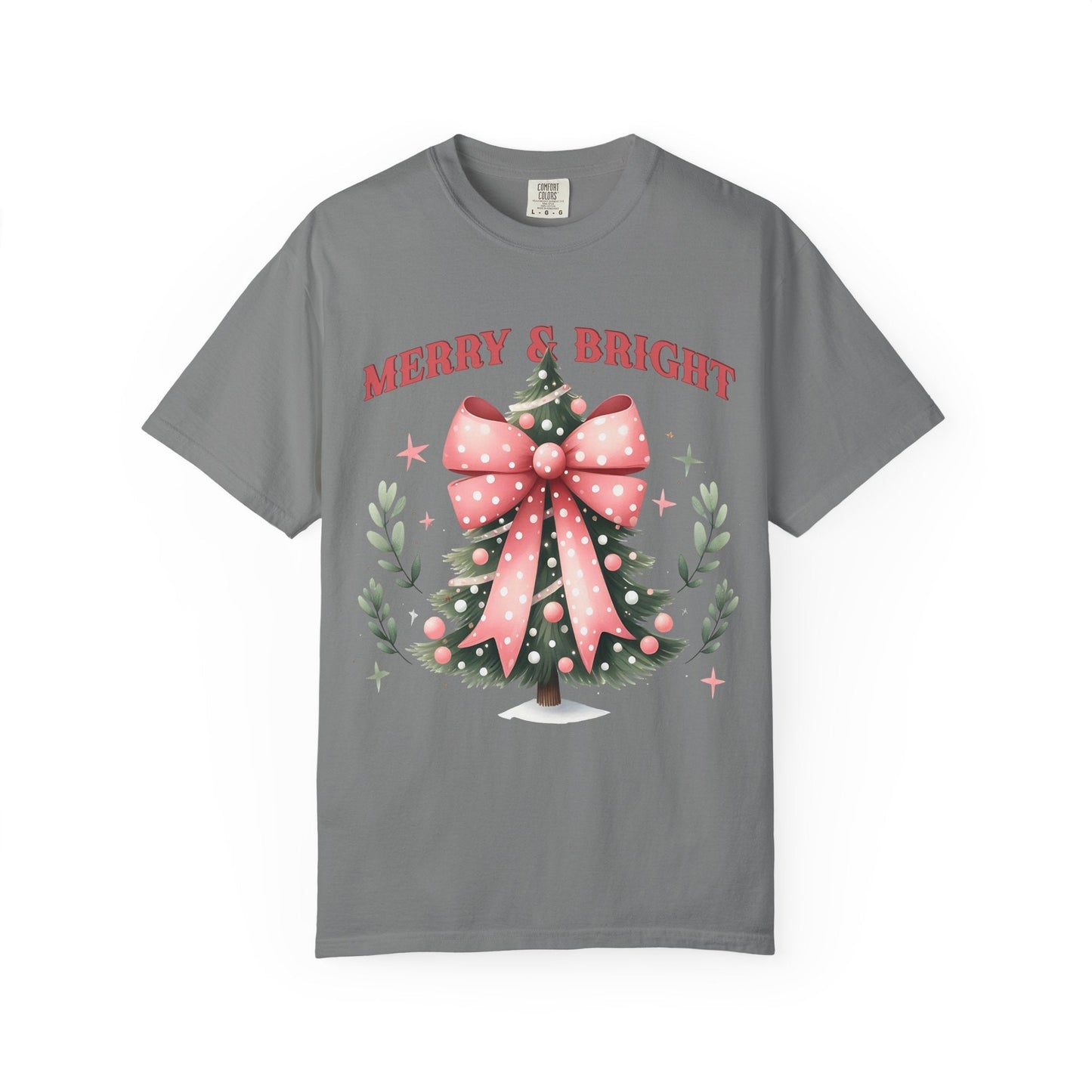 Merry & Bright Christmas Tee Printify