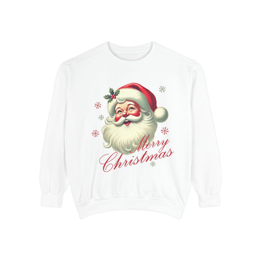 Vintage Merry Christmas Santa Sweatshirt Printify
