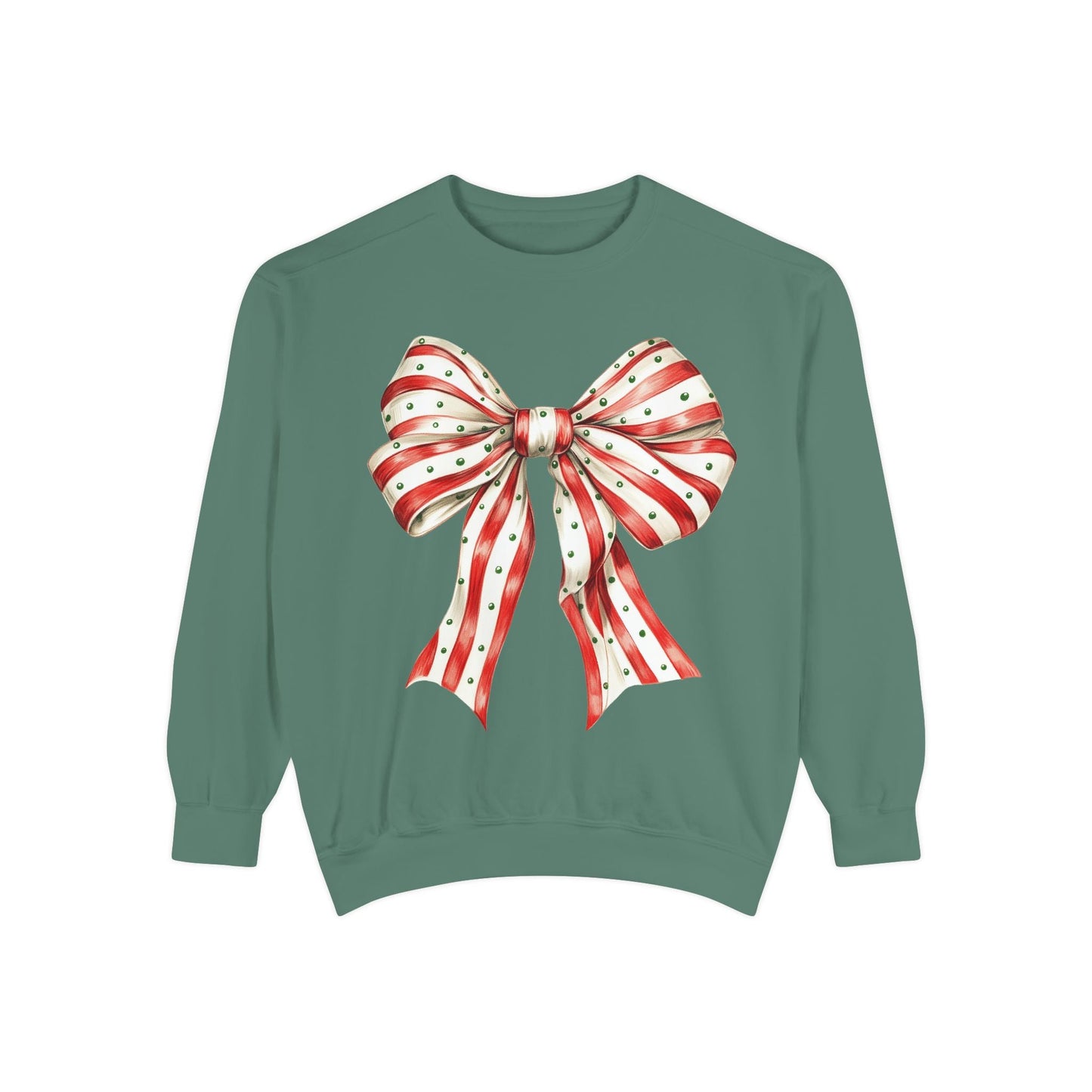 Festive Bow Sweatshirt Printify