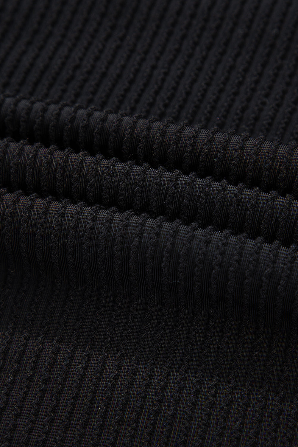 Black Corded MERRY Long Sleeve Top and Shorts Pajama Set Shewin